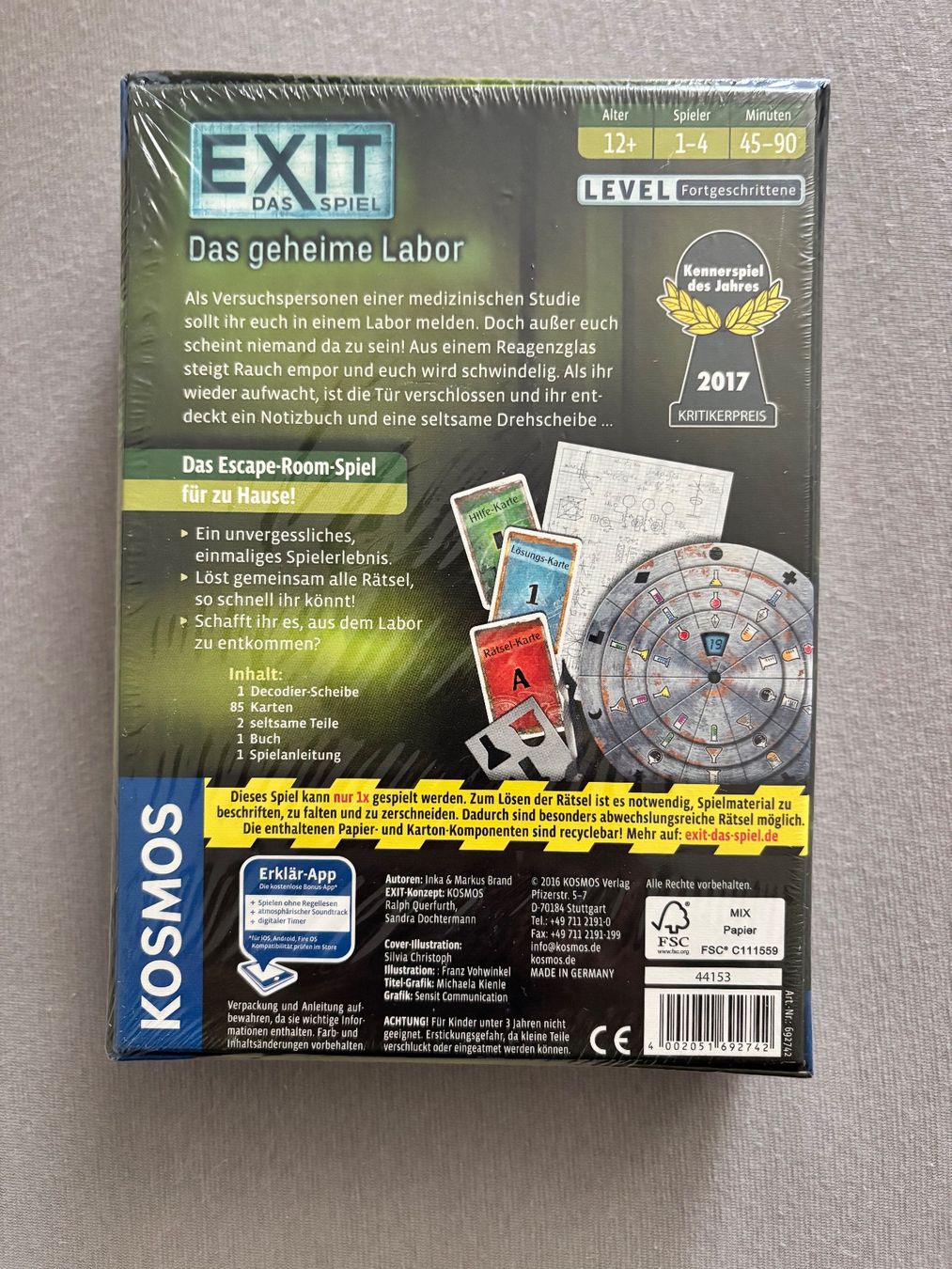 Spiele: Exit Das Spiel – Gebraucht aus Zürich von gaj_nm6w 1