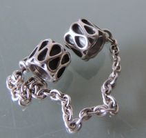 Original PANDORA Sicherheitskette Charm Armband Silber 925