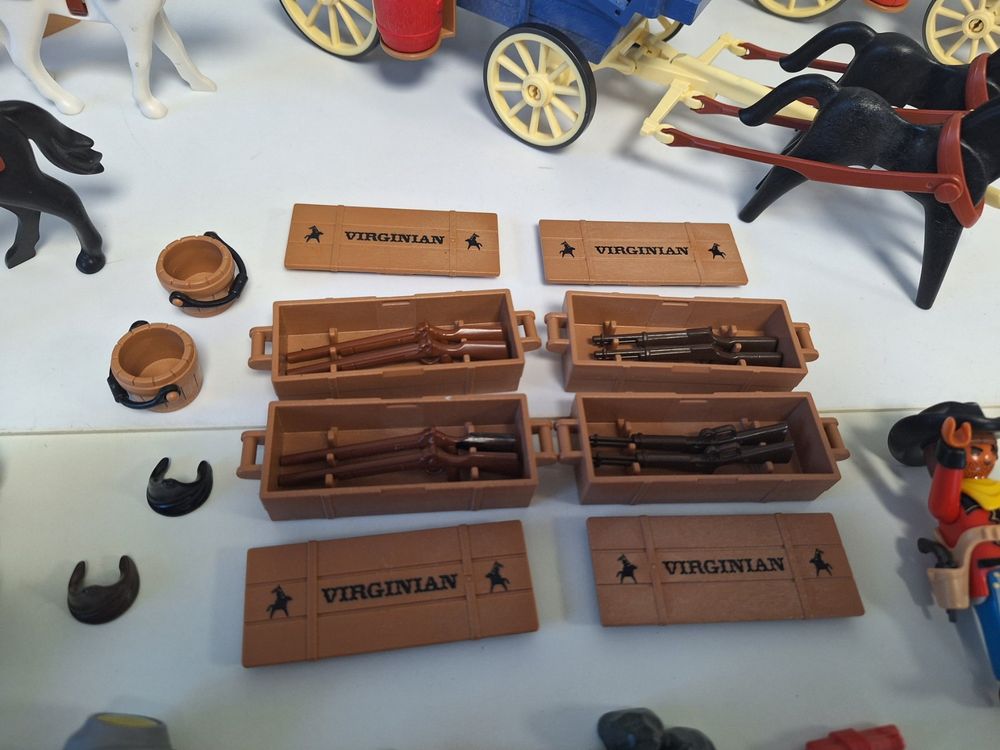 Pièce De Rechange Playmobil Western : Deichsel Pour Vierspänner (Occasion)