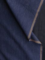 Anzug Stoff Leinen & Cotton gewoben 1.65x1.50m blu jeans