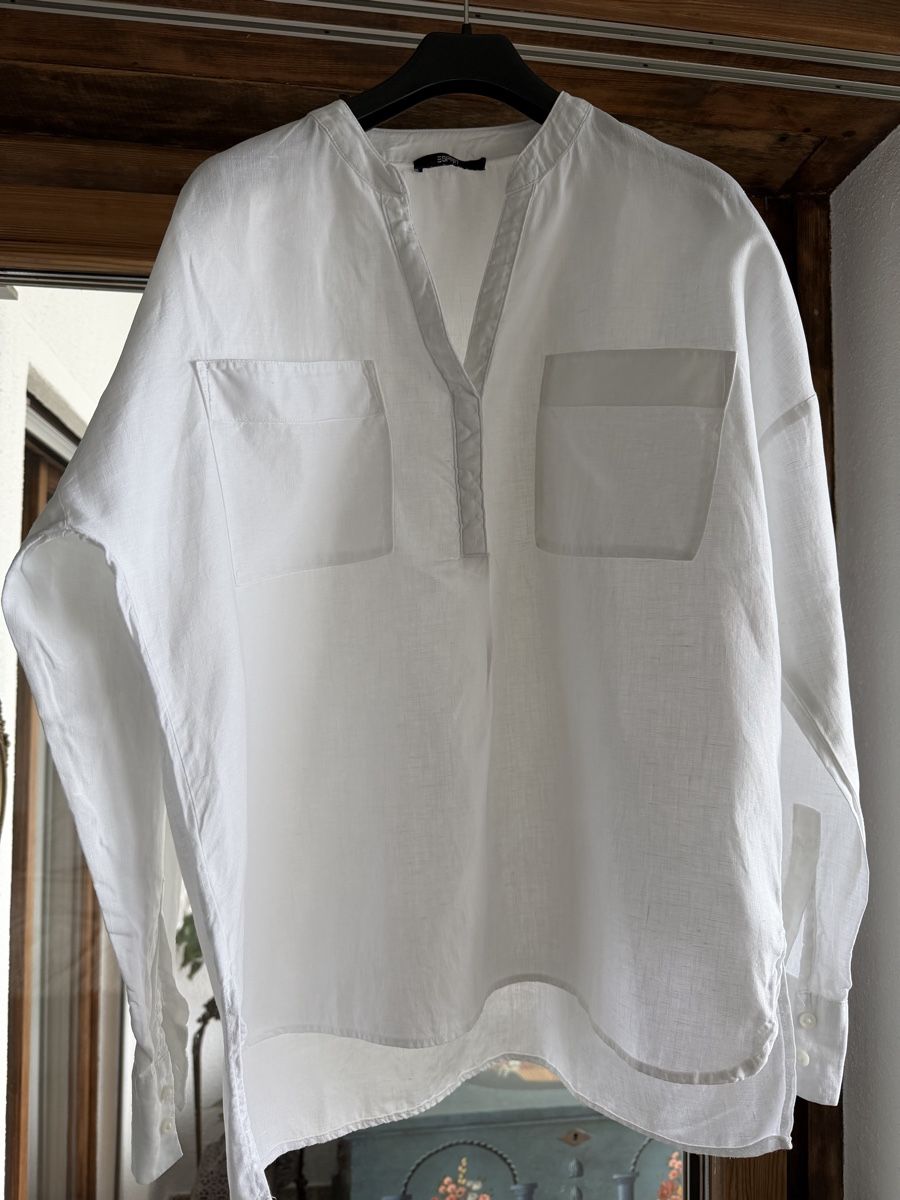 Esprit Blusen: Camicia bianca estiva Esprit in lino – Gebraucht aus Cademario von Iby_30