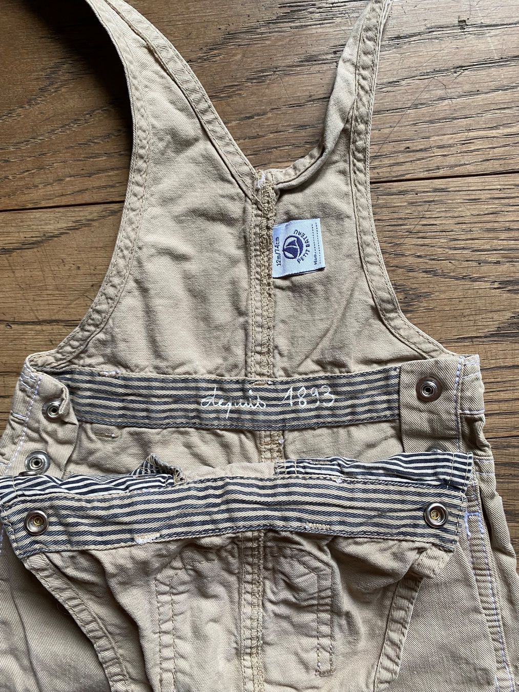 Pagliaccetti: Salopette Petit bateau 12 mois – Usato da Hermance venduto da joe_td6n 3
