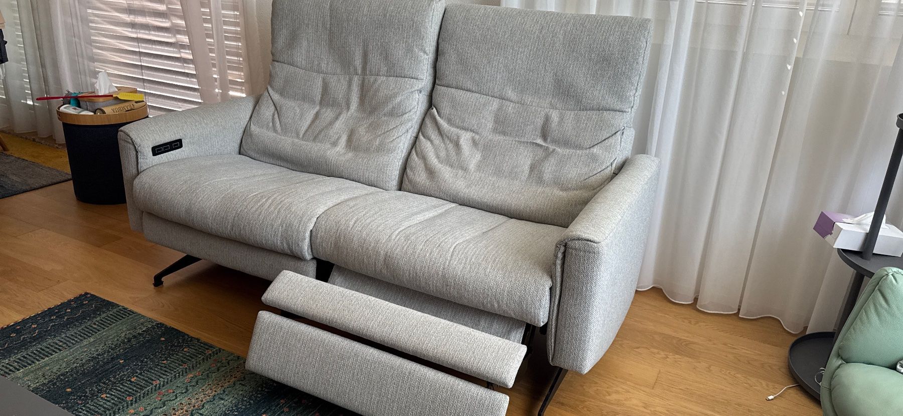 Divani: 2-Sitzer Sofa grau mit elektrischer Relaxfunktion – Usato da Lachen SZ venduto da rigi68 1