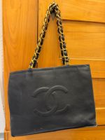 Chanel Vintage cc chain leder shopper