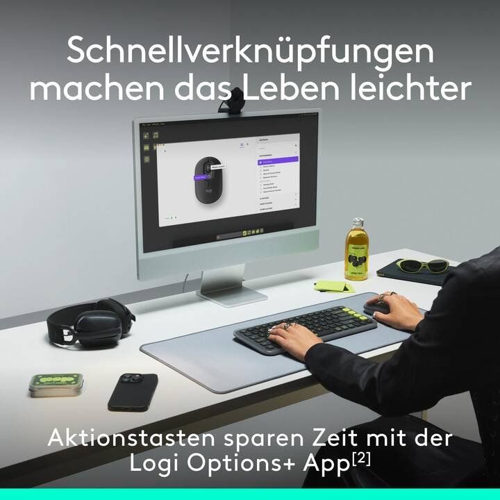 Logitech Mouse: Logitech POP Emoji Bluetooth Maus – Kabellos | Multi-Device – Nuovo e nell'imballaggio originale da Winterthur venduto da SwissTechStore 2