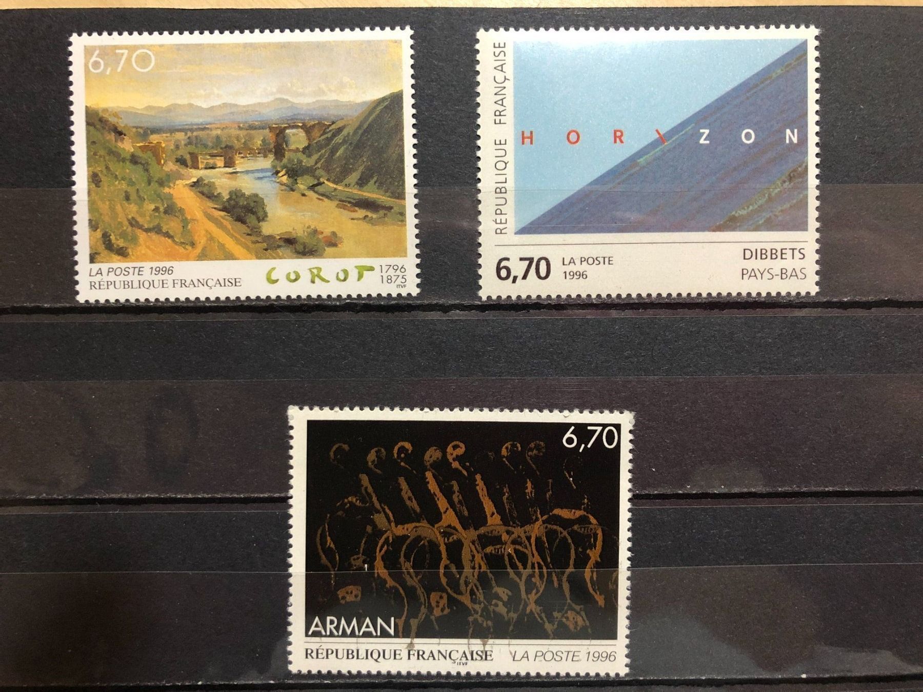 Tutti i francobolli: Musée Imaginaire 3 Tableaux 1996 Neufs** – Nuovo e nell'imballaggio originale da Lausanne venduto da ffhoud
