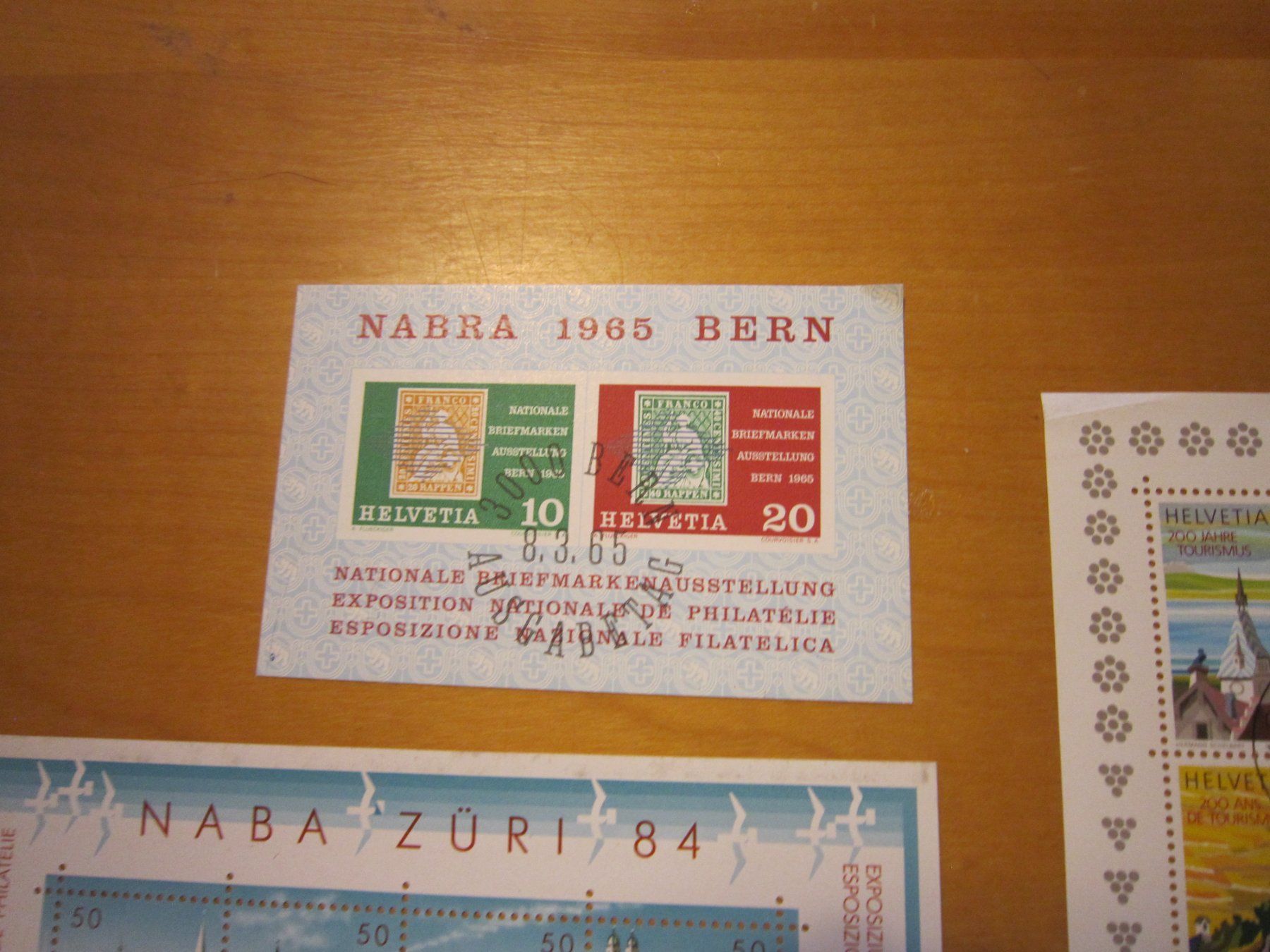 Alle Briefmarken: B1 Drei schöne Blöcke – Gebraucht aus Giubiasco von sal_9j6w 1