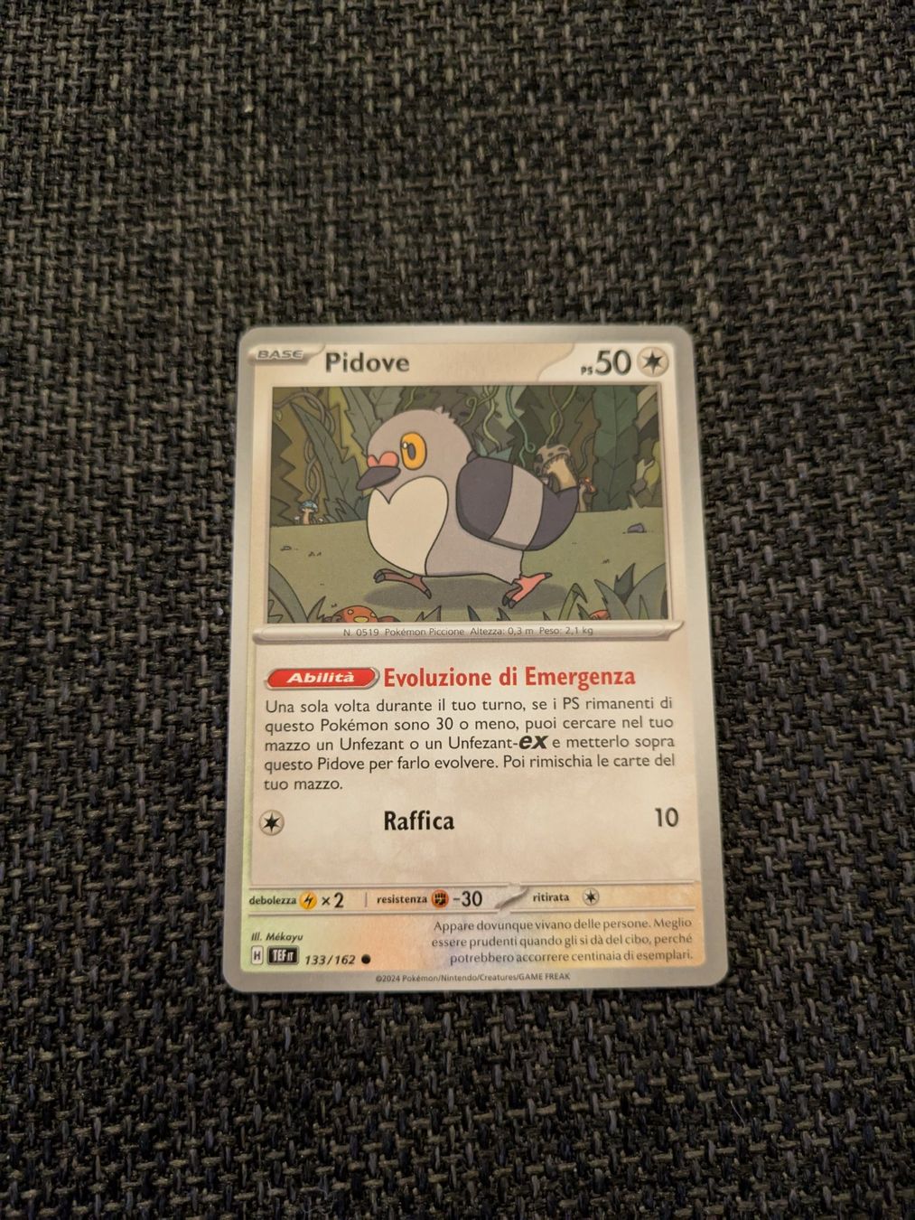 Pokémon Carte collezionabili: PIDOVE, TEMPORAL FORCES, TEF133, COM, 2024, ITA, NM/MT – Usato da Losone venduto da AlpineLayer