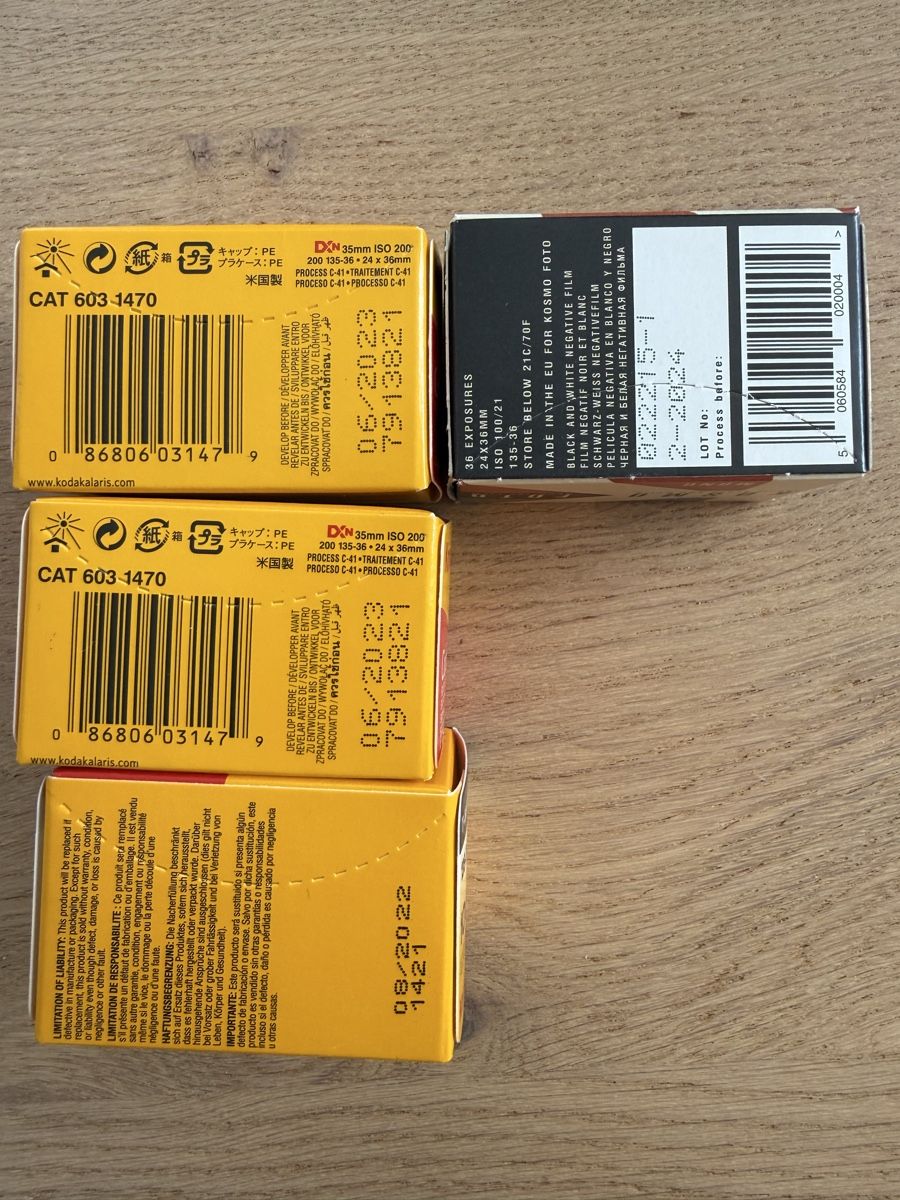 Filme: Analogfilme Kodak, Kosmo, Revlog, Washi – Neu und originalverpackt aus Stans von nipa_Z 1