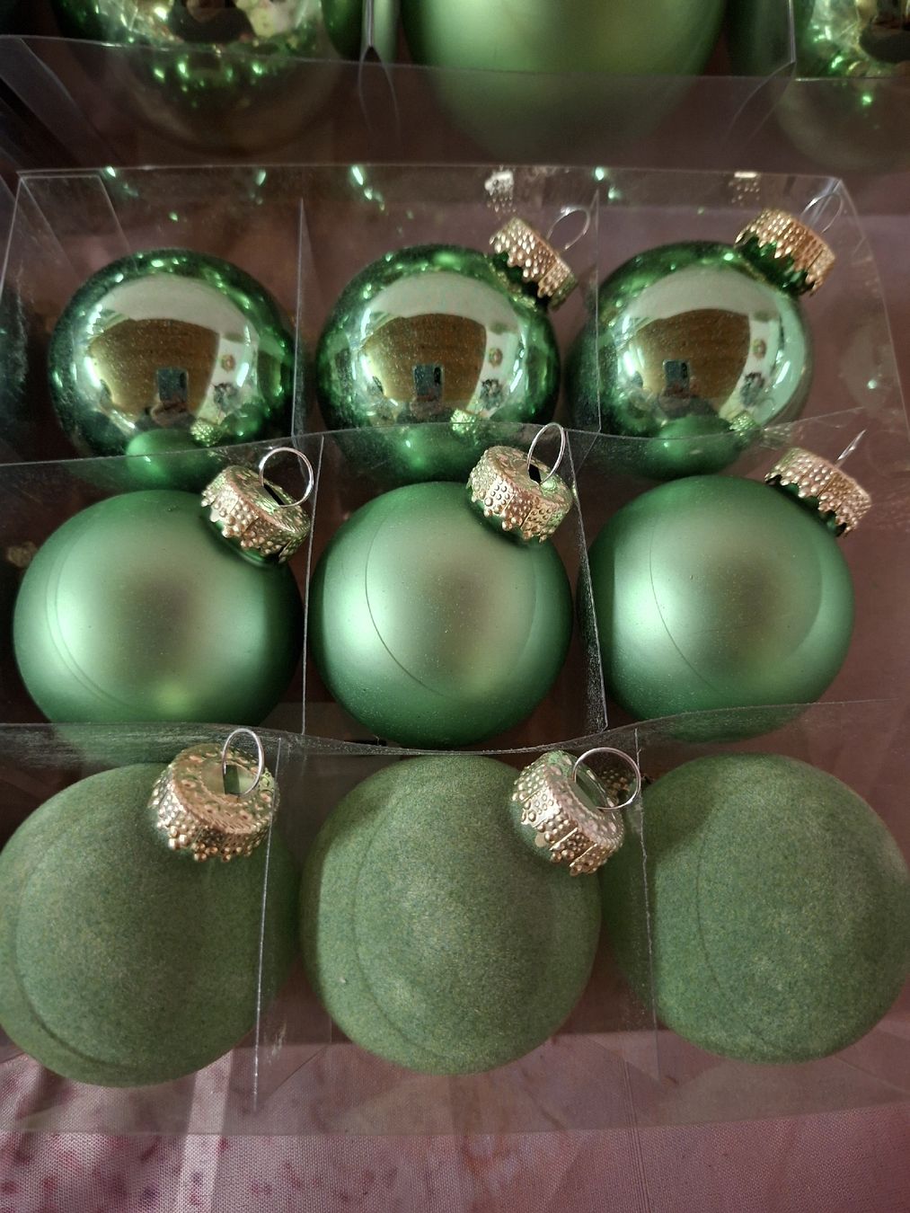 Alle Dekorationen: neu: 35 Weihnachtskugeln grün mit Baumspitze Glas – Neu und originalverpackt aus Nassen von verrueckt 4