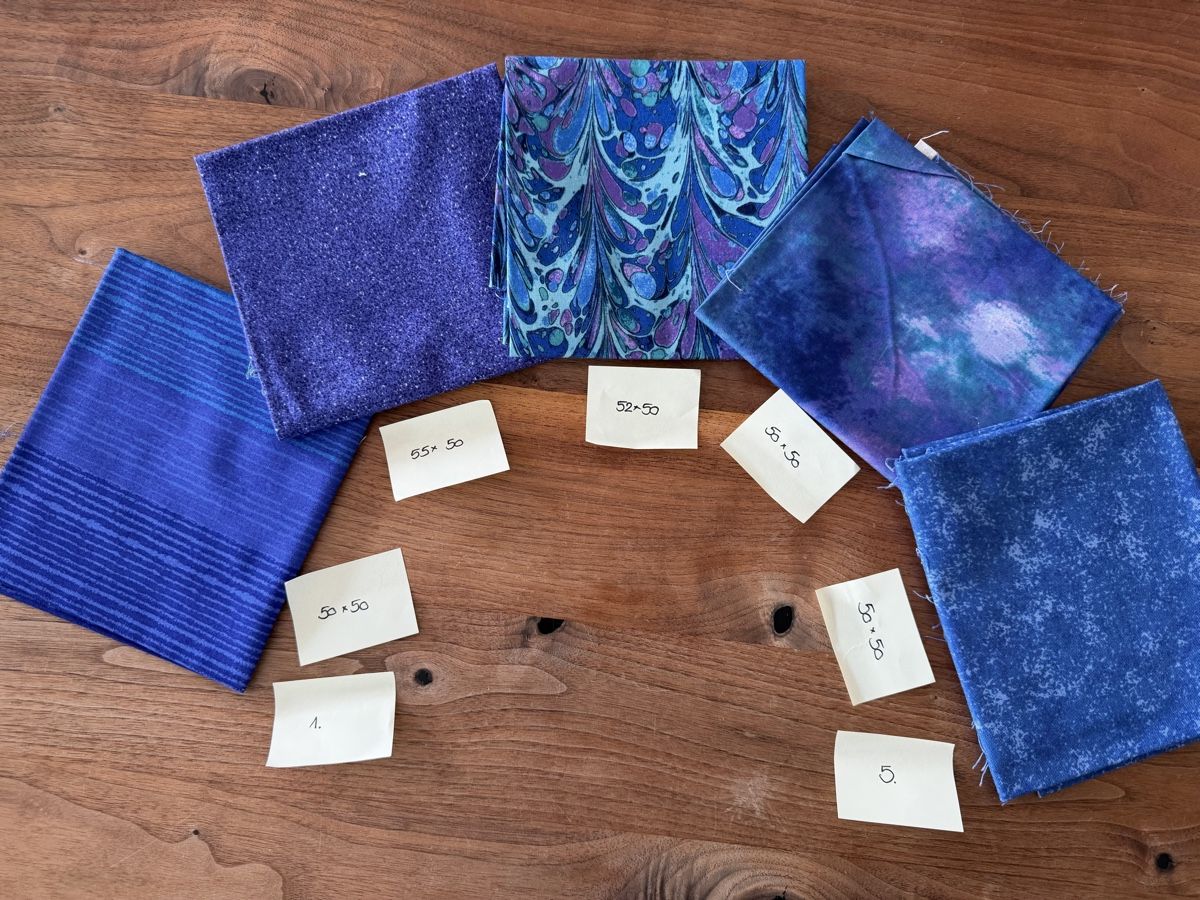 Tessuti: Stoff-Packet in blau/violett – Nuovo (secondo la descrizione) da Breitenbach venduto da tinkerbell25