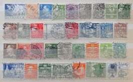 DANMARK: Lot de timbres oblitérés, 2 photos