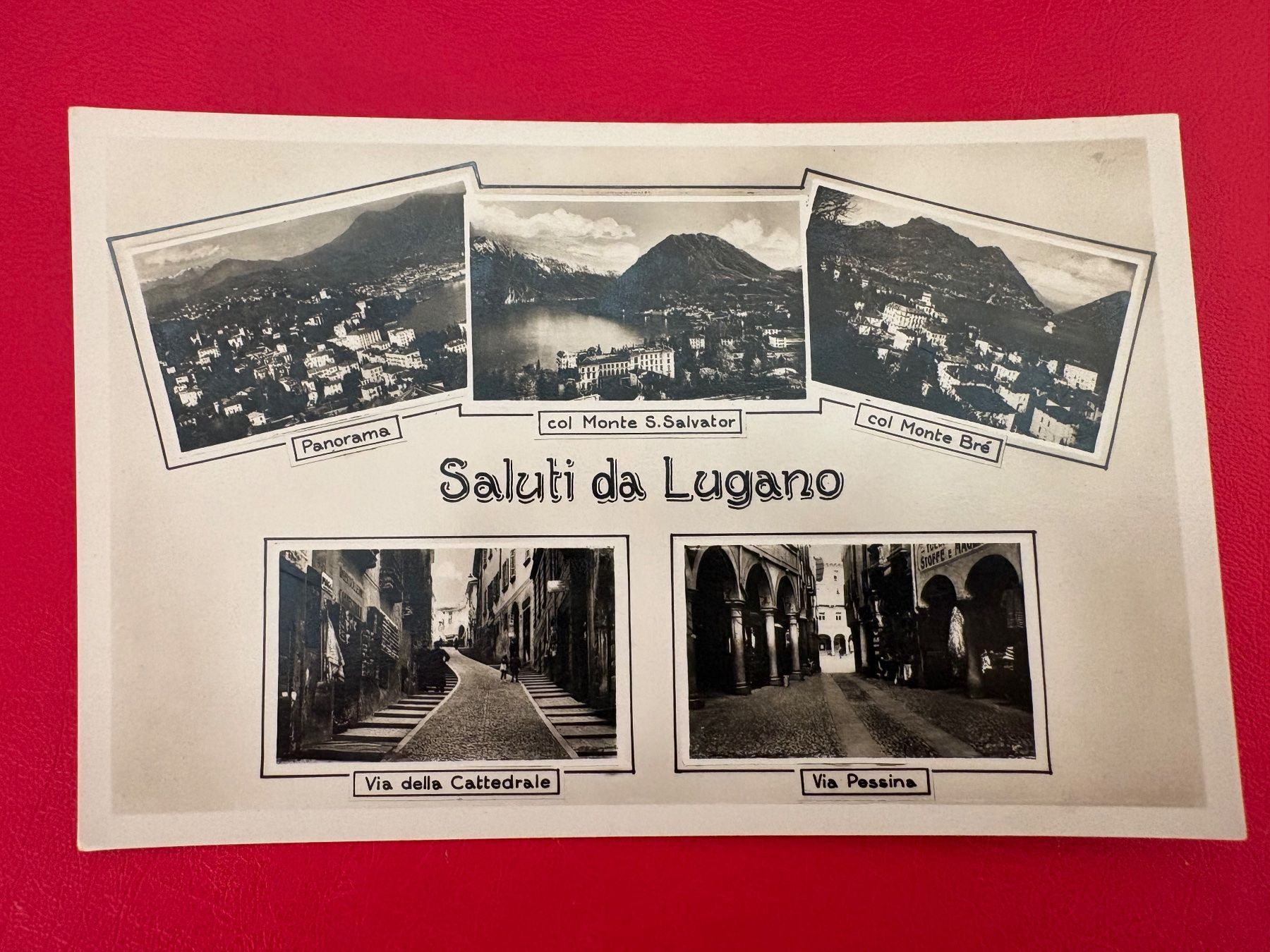 Cartoline postali: 1935 // Saluti da Lugano – Usato da St-Légier-La Chiésaz venduto da Theo005