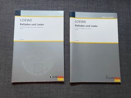 CARL LOEWE: BALLADEN UND LIEDER *BAND 1 & BAND 2* NOTEN