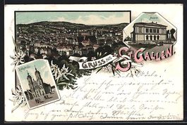 Litho St. Gallen, Kathedrale und Museum
