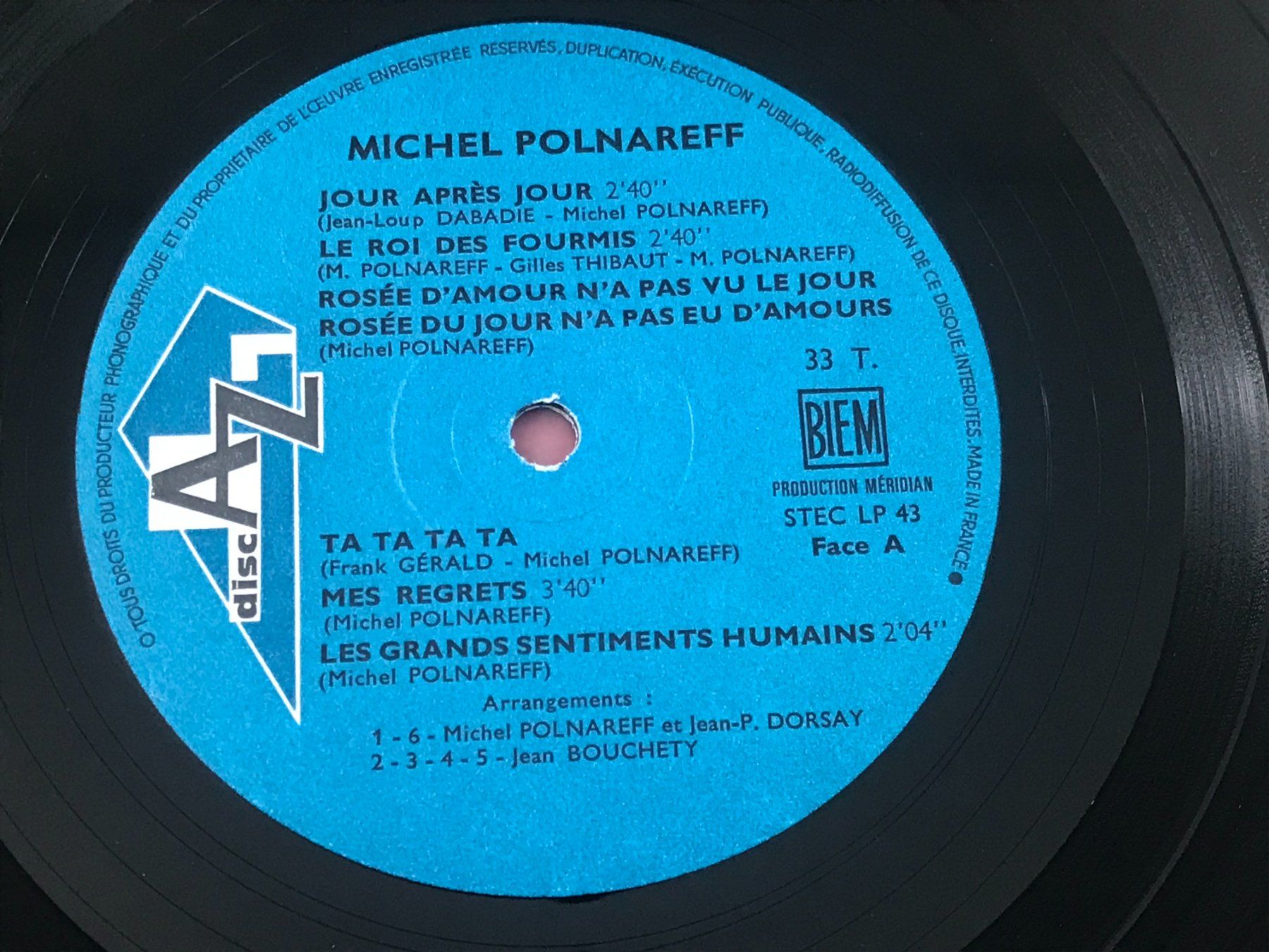 Dischi in vinile: MICHEL POLNAREFF - Volume  2 - 1968 - Top – Nuovo e nell'imballaggio originale da Buchs AG venduto da Archie 2
