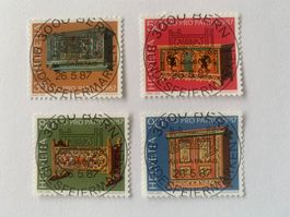 Briefmarken Serie Pro Patria 1987, Stempel Ausgabetag