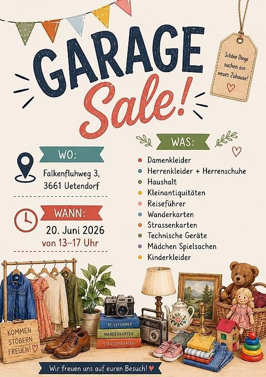 Altro per Eventi aziendali & Feste: Flohmärit Garage Sale – Usato da Uetendorf venduto da Neuenberg