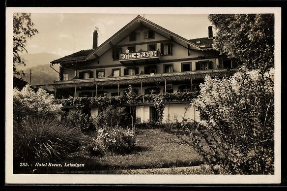 Cartes postales: AK Leissigen, Hotel Kreuz – D'occasion à Berlin par bartko-reher