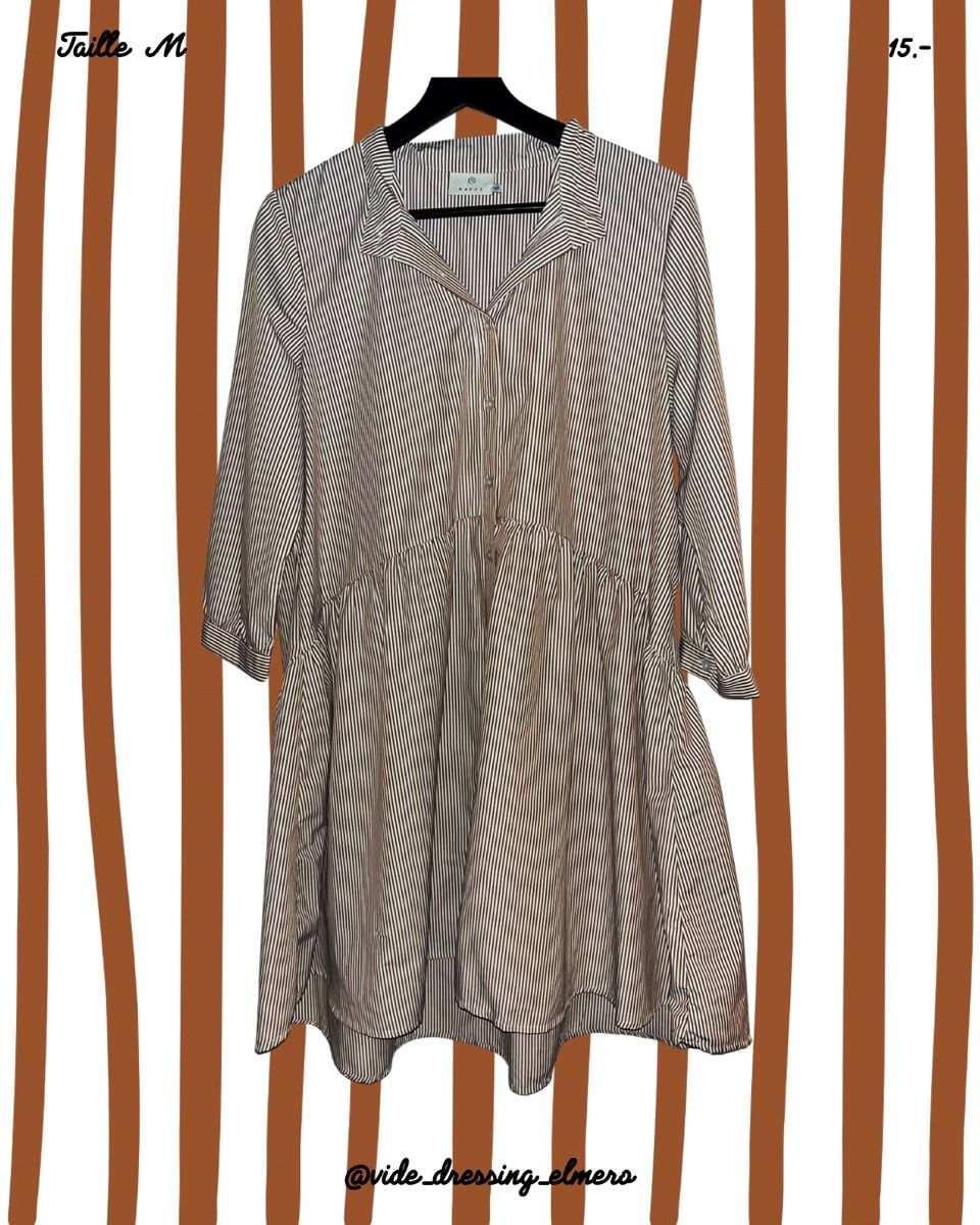 Vestiti: Robe chemise rayée – Nuovo (secondo la descrizione) da Massonnens venduto da Rebelle88