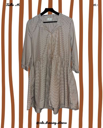 Robe chemise rayée