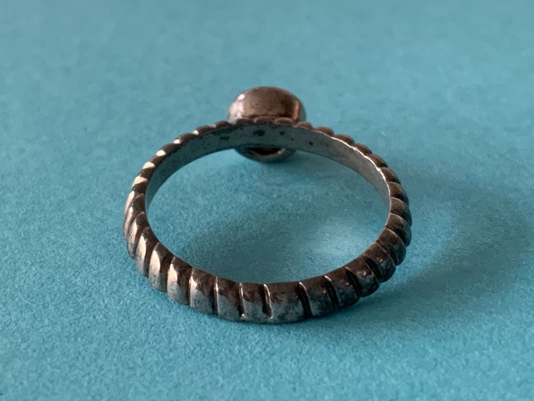 Anelli: Silberring mit grünem stein gr.52 – Usato da Dittingen venduto da Bellevista 2