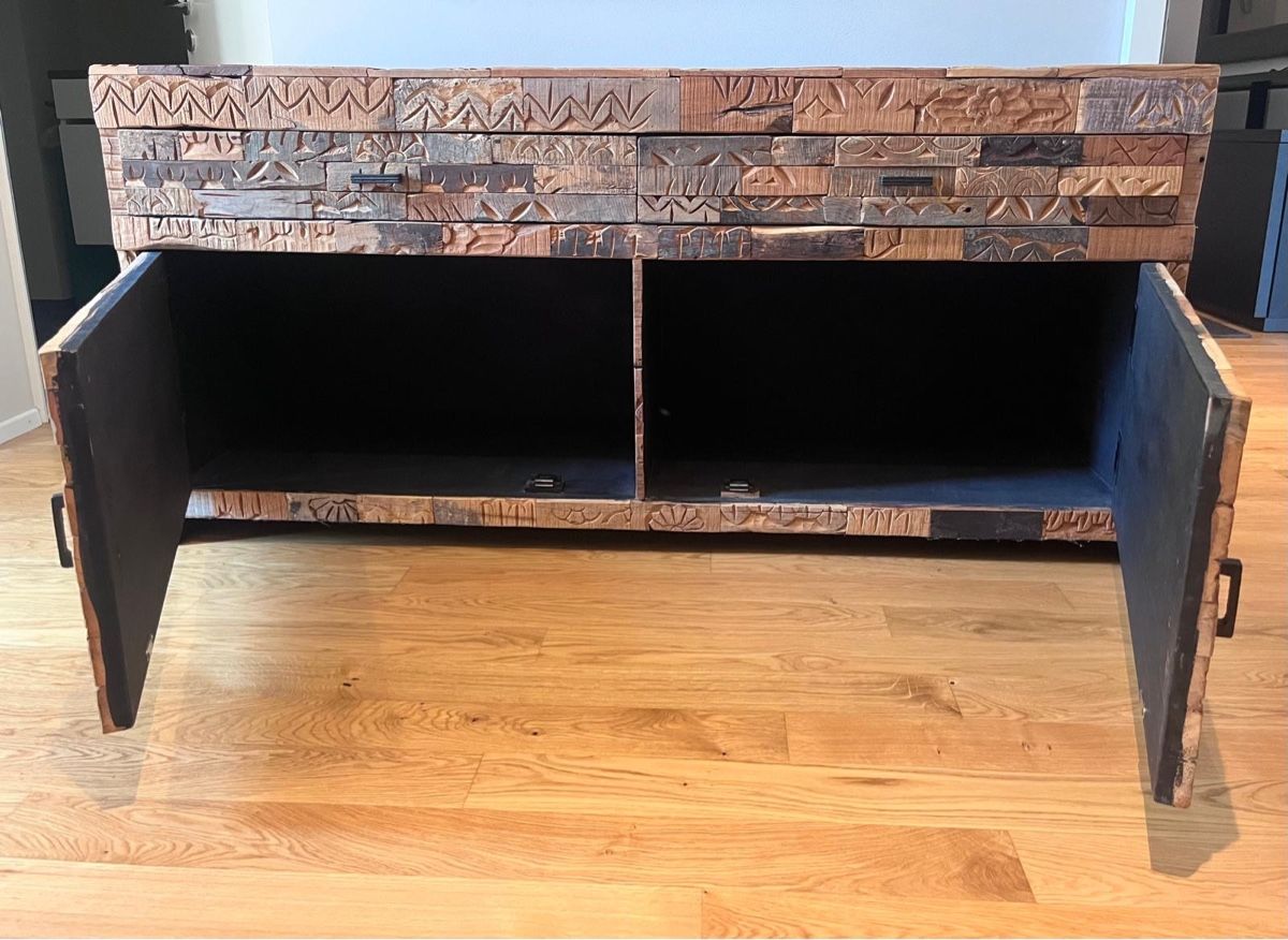Commodes: Sideboard Massivholz - Unikat, Patchwork-Optik – Neuf (Voir description) à Kilchberg ZH par ElenaGraf 1