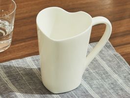Alessi Mug to MMI24 - Mug Herzförmig aus Bone China, Weiss