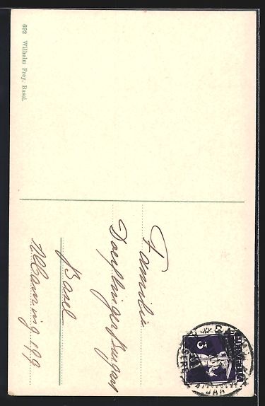 Cartoline postali: Basel, Imbergasse mit Schuhmacher R. G – Usato da Berlin venduto da bartko-reher 1