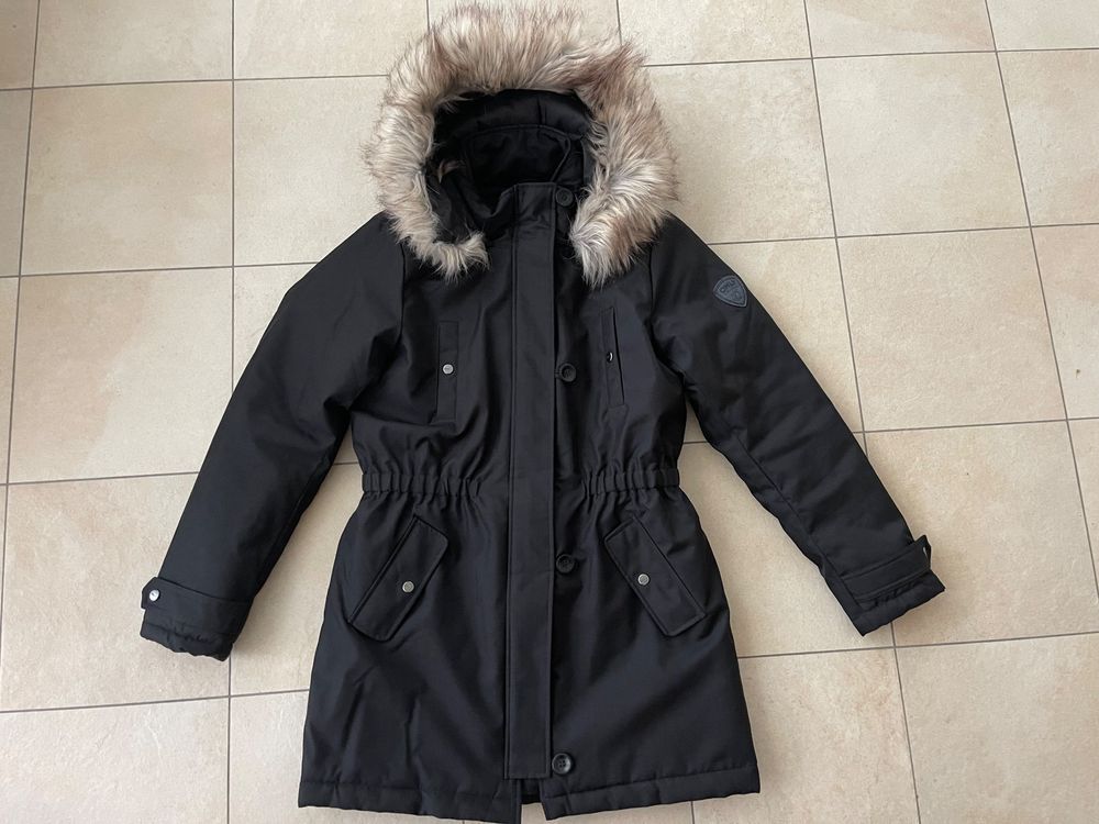 Mantel Only Winterparka Schwarz Damen Parka Only Winterjacke Mit