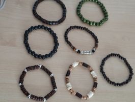 7 Schöne Armbänder dehnbar Neu