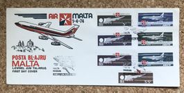 FIRST DAY COVER AIR MALTA
