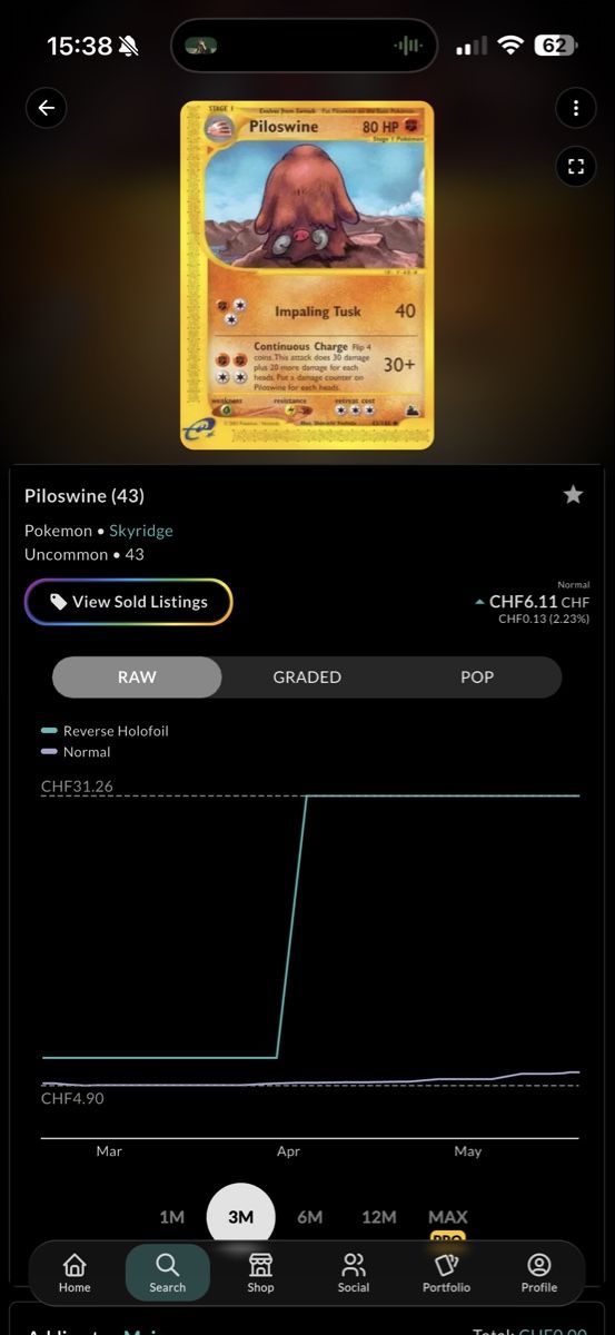 Pokémon Carte collezionabili: Piloswine Skyridge 43/144  – Usato da Canobbio venduto da ale_85bk 2