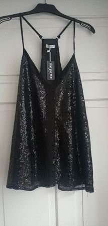 Bevove elegantes Top mit Glitzer XL NEU