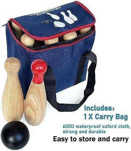 Plaketten & Abzeichen: Bowling, Hartholz, 10 Pins & 3 Bälle in einer – Neu und originalverpackt aus Hundwil von Stallone6 3