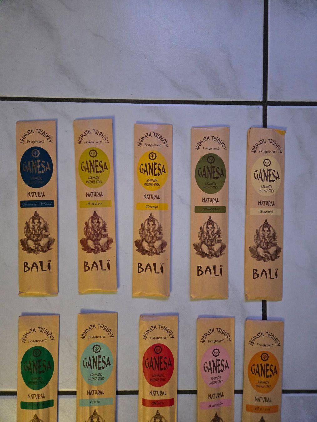 Candele: Promo ! 10 Pack GANESA Räucherstäbchen – Nuovo e nell'imballaggio originale da Fislisbach venduto da Eye-Arts 2