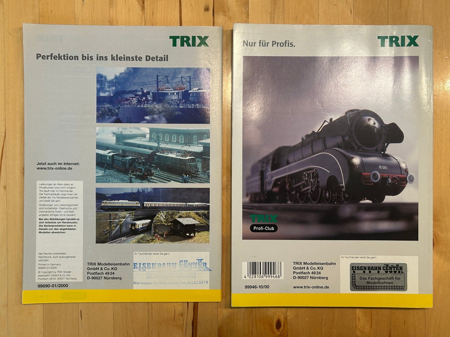 Trix Modelleisenbahnen: 2 TRIX Modellbahn Kataloge 2000/2001 – MINITRIX und TRIX – Gebraucht aus Grafstal von Teddli 1