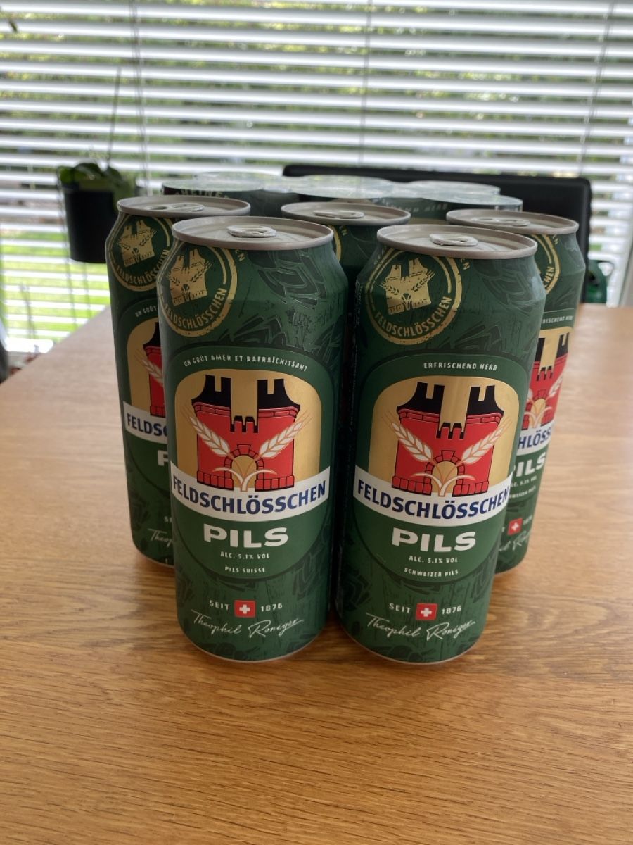 Feldschlösschen Spirituosen: Feldschlösschen Pils Bier 5.1% – Neu und originalverpackt aus Baden von Customer 1