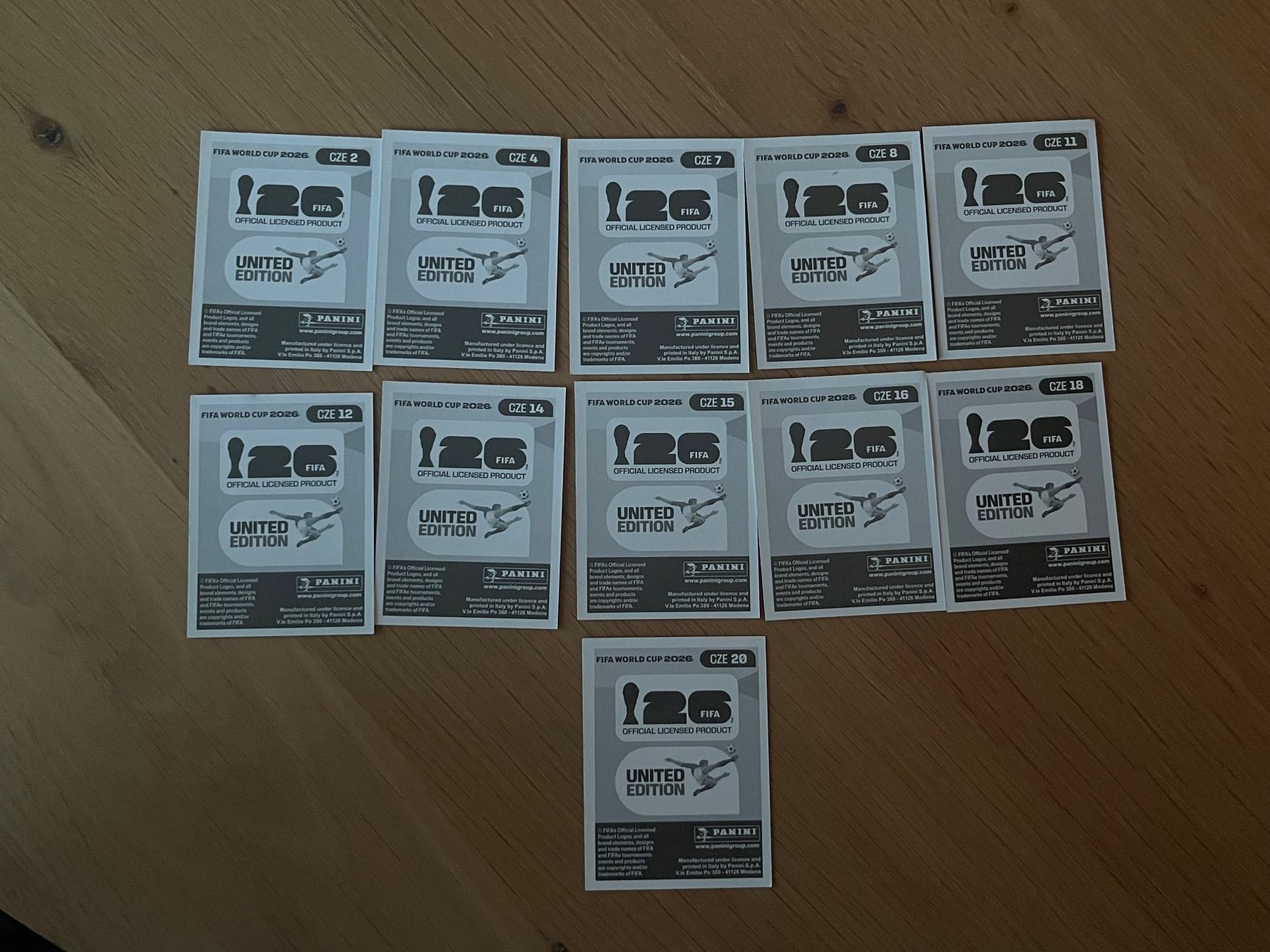 Panini Carte collezionabili: Panini WM 2026 Sticker Tschechien – Nuovo e nell'imballaggio originale da Luzern venduto da strandbar90 1