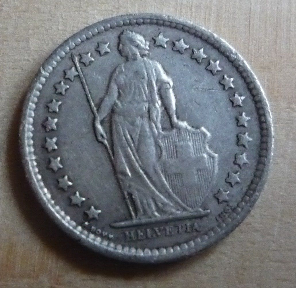 Alle Münzen: 1/2 Franken 1963, ss – Gebraucht aus Rieden SG von Sammelfreund 1
