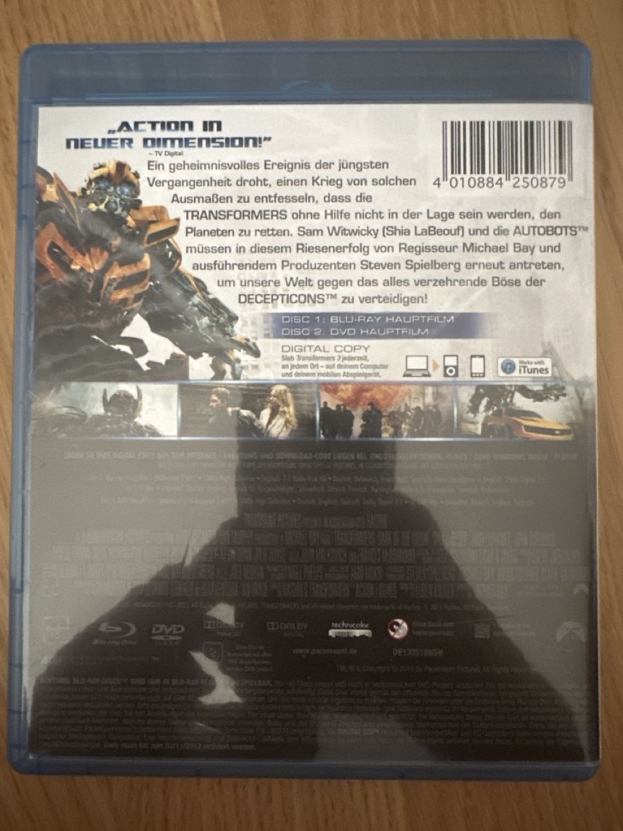 Tous les DVDs: Transformers 3 Blu-ray+DVD – Neuf (Voir description) à Hochdorf par Blitzman83 1