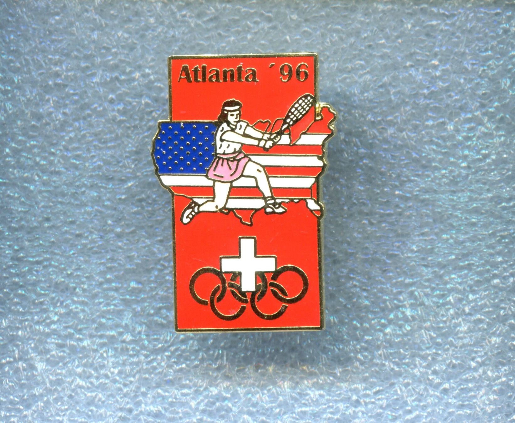 Placchette & Badge: Olympiade Atlanta '96  TENNIS – Usato da Winterthur venduto da Sammleroase