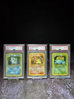 Charizard Blastoise Venusaur Holo Base 2 PSA 8 EN (2000)