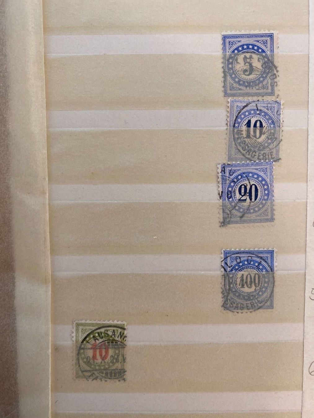 Alle Briefmarken: Alte Schweizer Briefmarken Lot Sammlung Wertziffern – Gebraucht aus Wil SG von Chefsugus 2