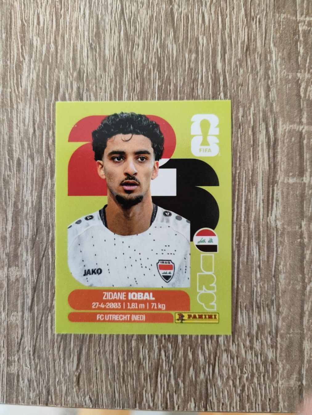 Panini Carte collezionabili: Panini WM 2026 IRQ 9, Iqbal – Usato da Aarburg venduto da gloeckgloeck