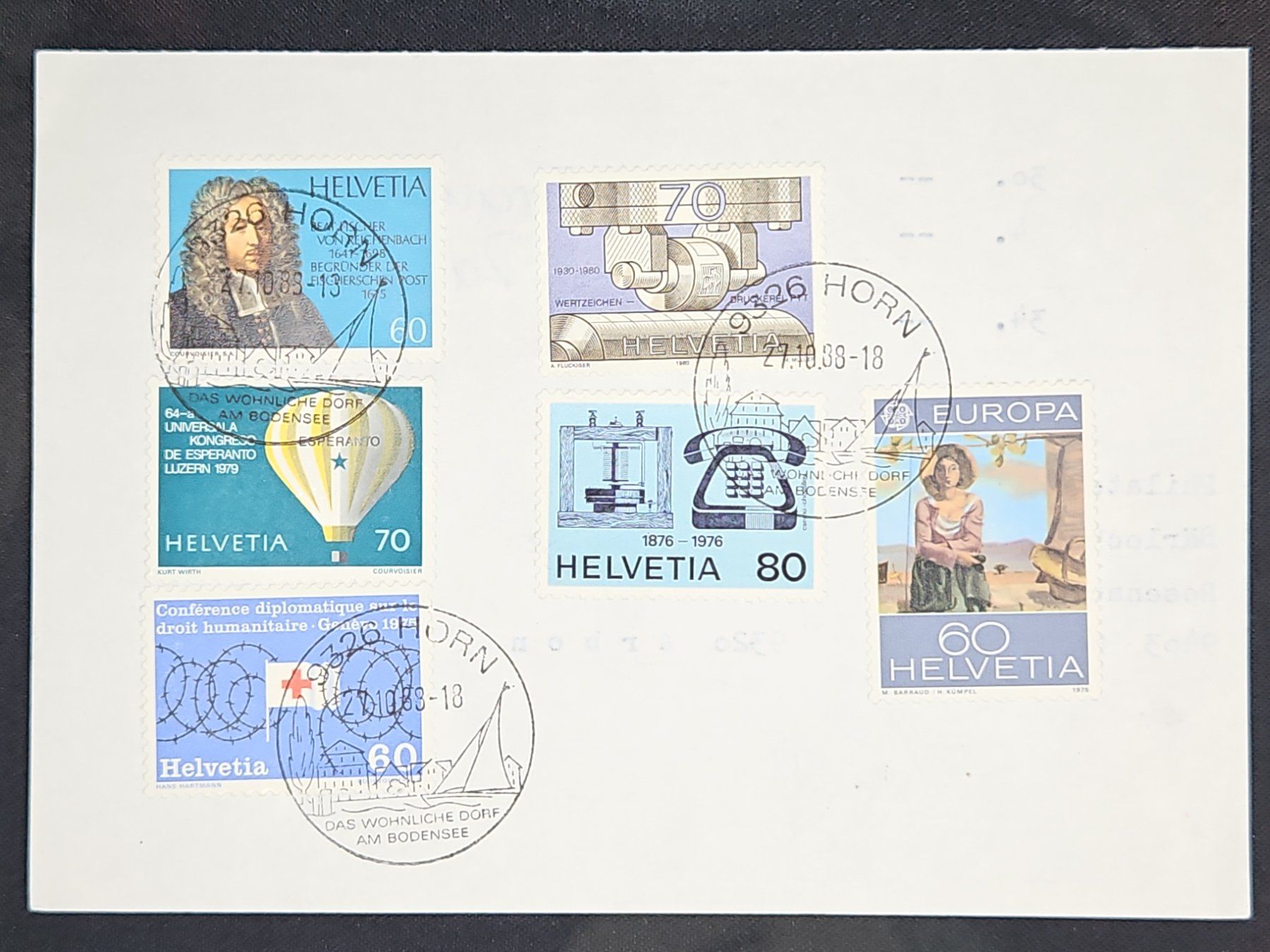Tutti i francobolli: CL23 Carte Postale + Timbre Suisse 1988 – Usato da Cousset venduto da Patrick_Collections