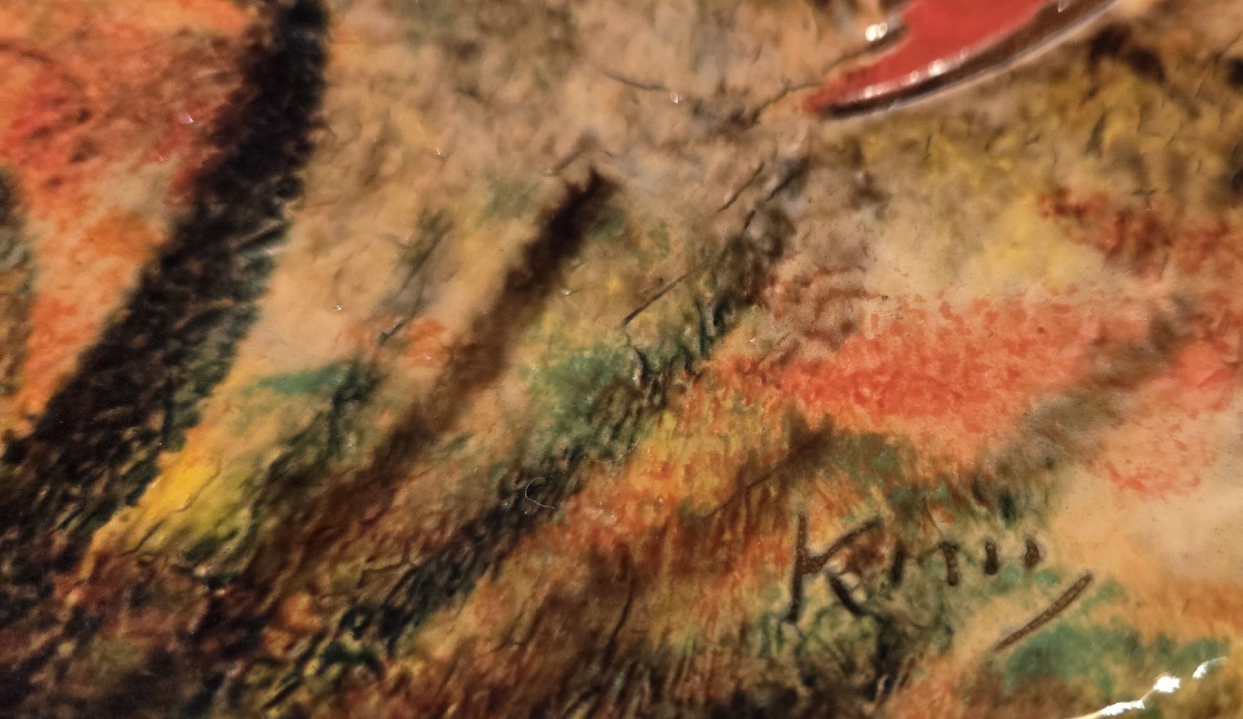 Piatti: Handbemalter Keramik Wandteller – Usato da Rehetobel venduto da hobirot01 3