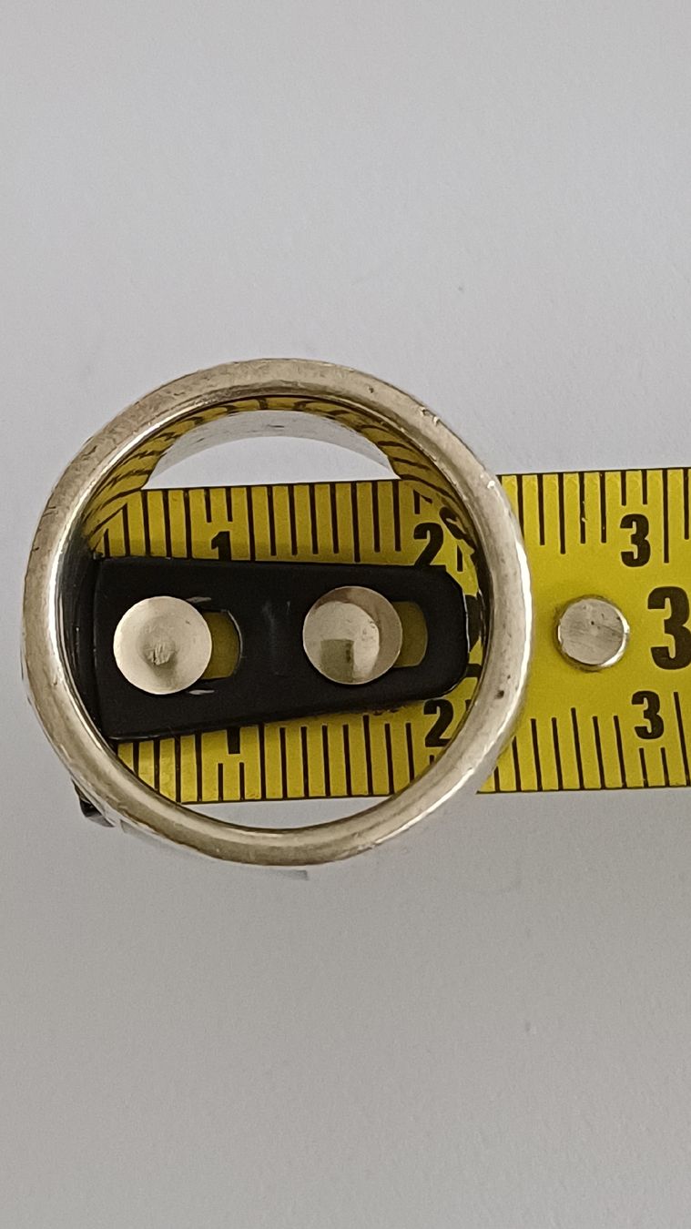 Anelli: Silberring mit hellem Steinbesatz, ein Hingucker – Usato da Arlesheim venduto da savina01 5
