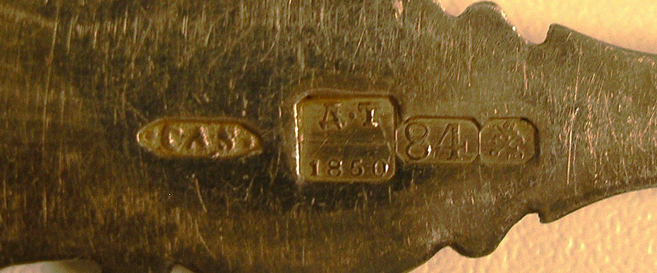Cucchiai: RUSSLAND 1850, 6 TeeLöffel – Usato da Oberhofen am Thunersee venduto da luuping99 4
