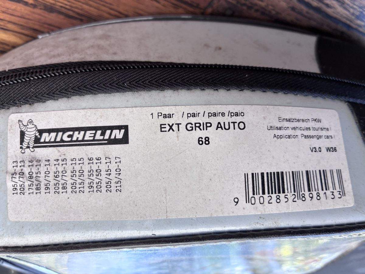 Catene da neve: Schneeketten Michelin EXT GRIP 68 – Nuovo (secondo la descrizione) da Thörishaus venduto da Ceffyl 1
